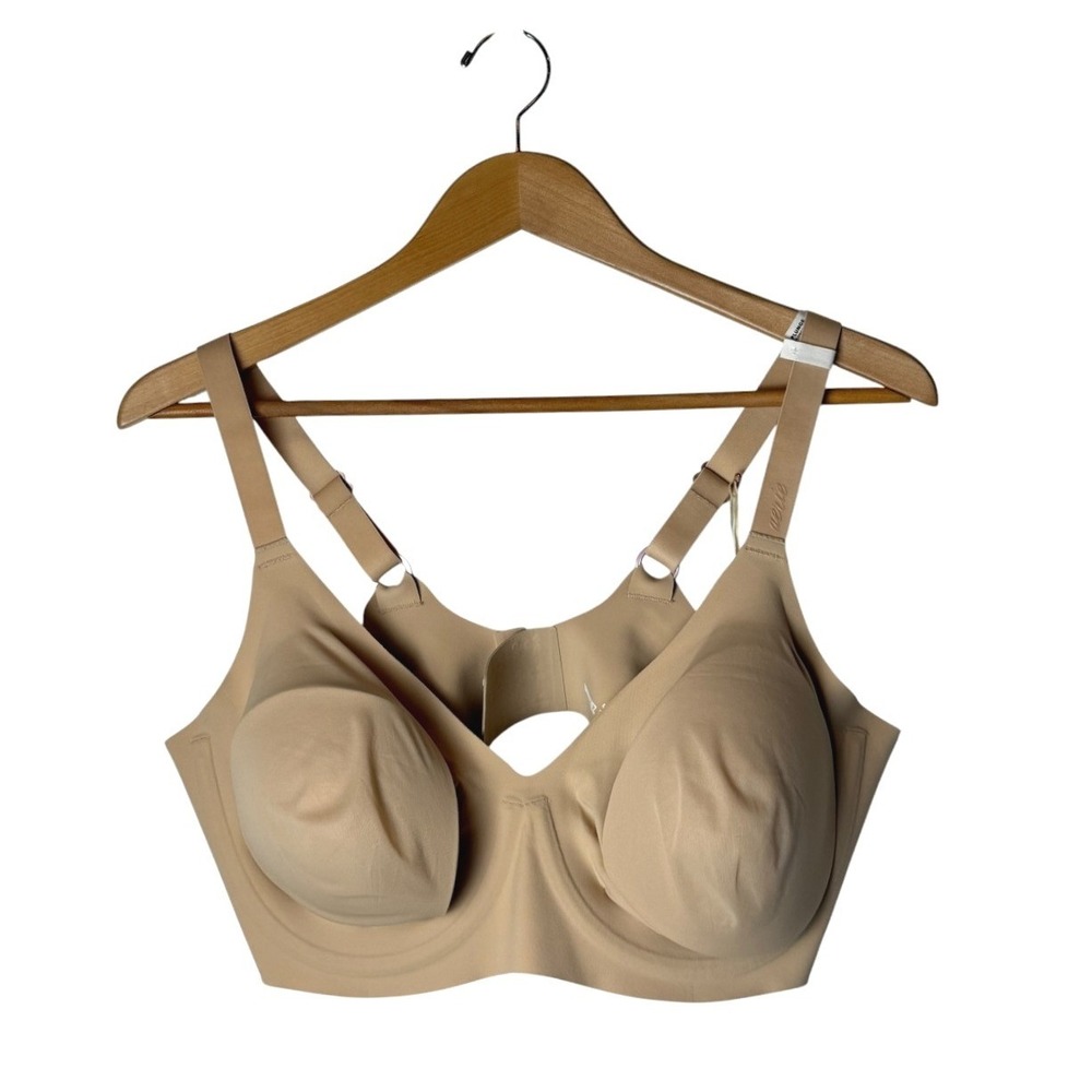 Aerie Smoothez Plunge Bra Women 40DD Beige NWT Wireless Seamless Microfiber